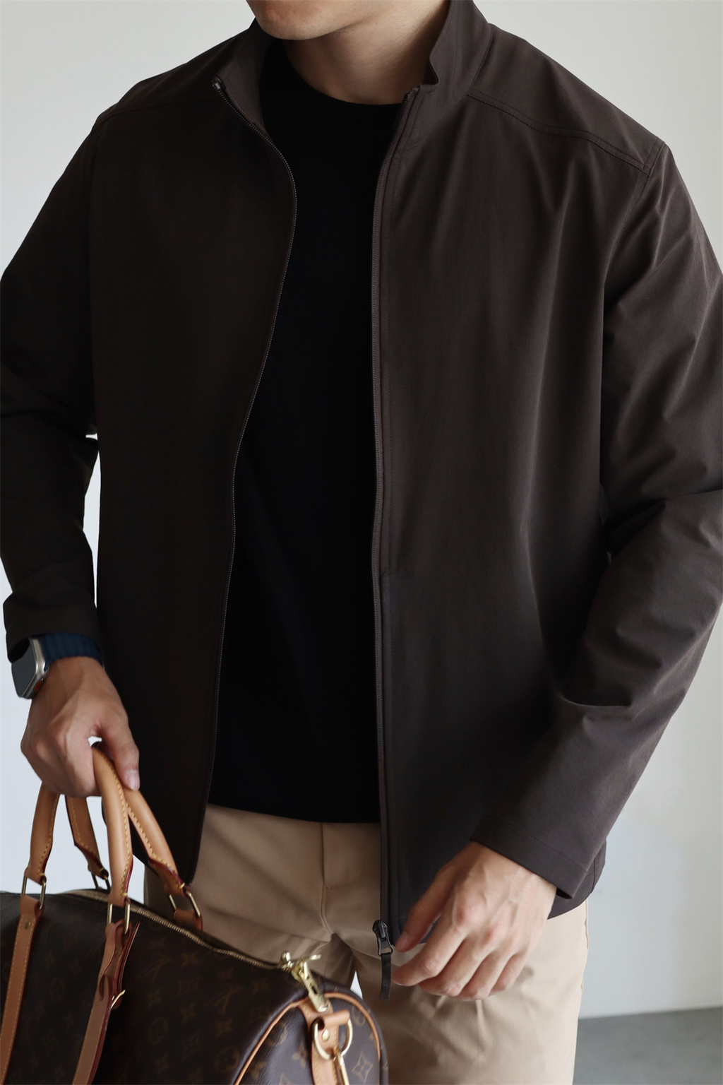 MONSEN Suitory Woven Quick-Dry 4-Way Stretch Outerwear Jacket in Denim product image