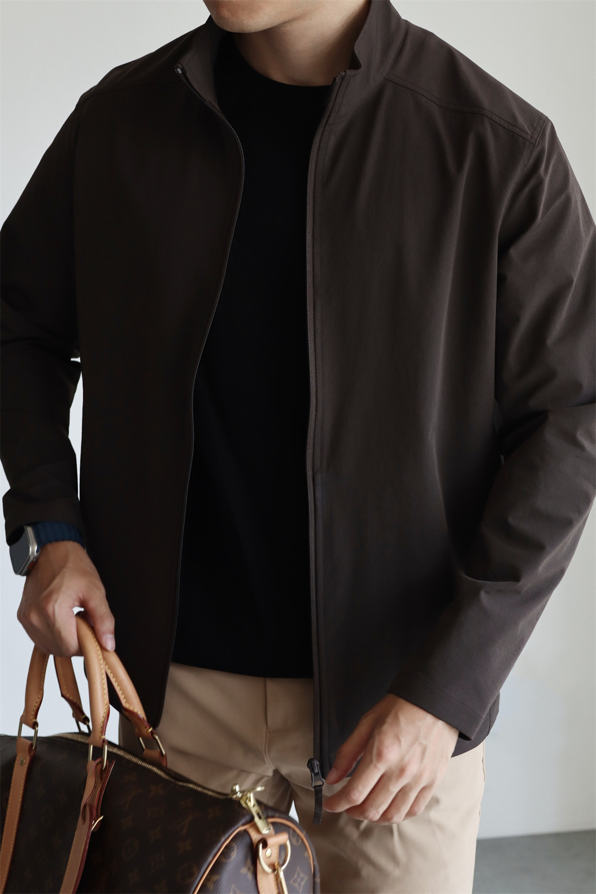 MONSEN Suitory Woven Quick-Dry 4-Way Stretch Outerwear Jacket in Denim product image