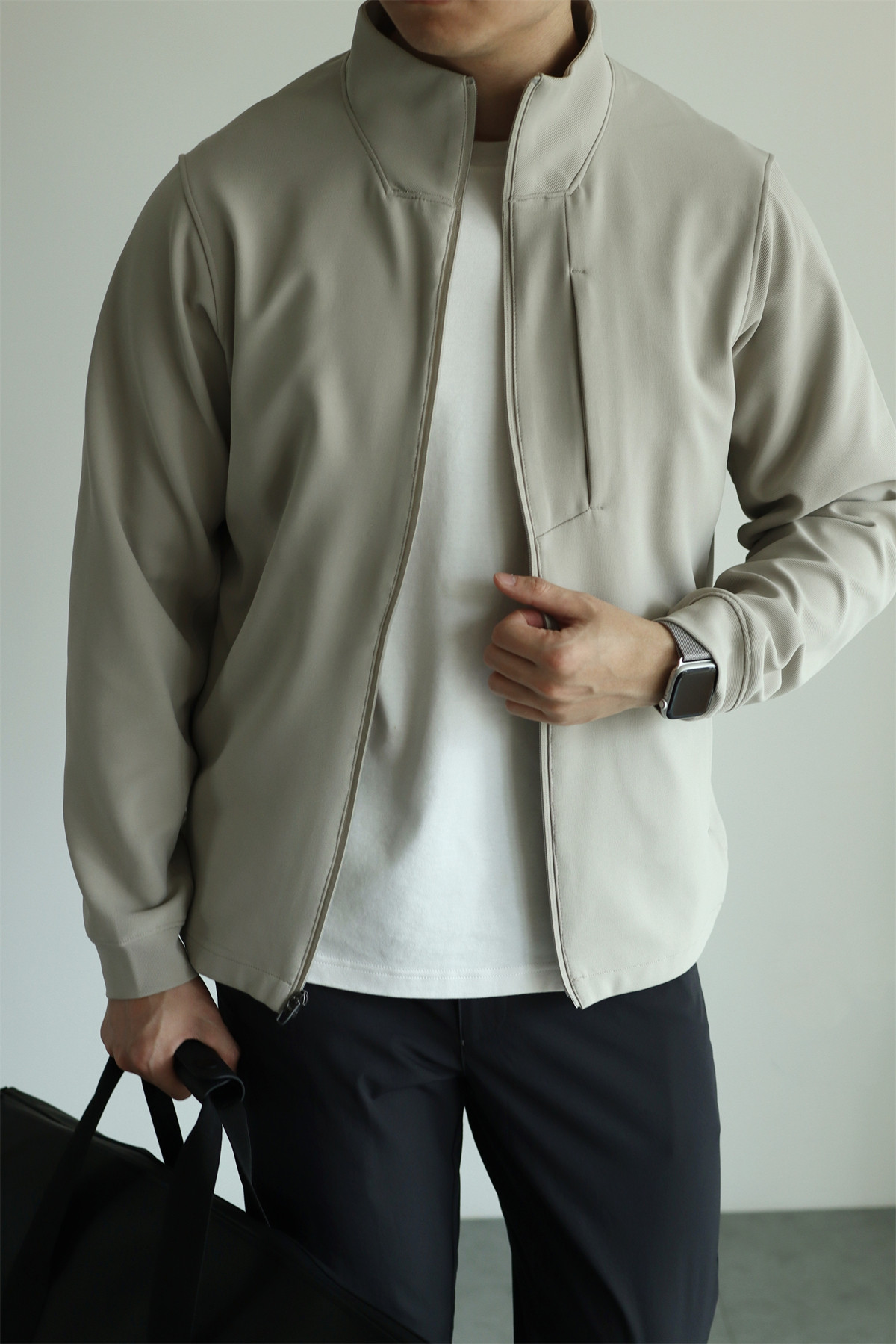 MONSEN Suitory 4-Way Stretch Stand-Collar Outerwear Jacket in Performance Blend product image
