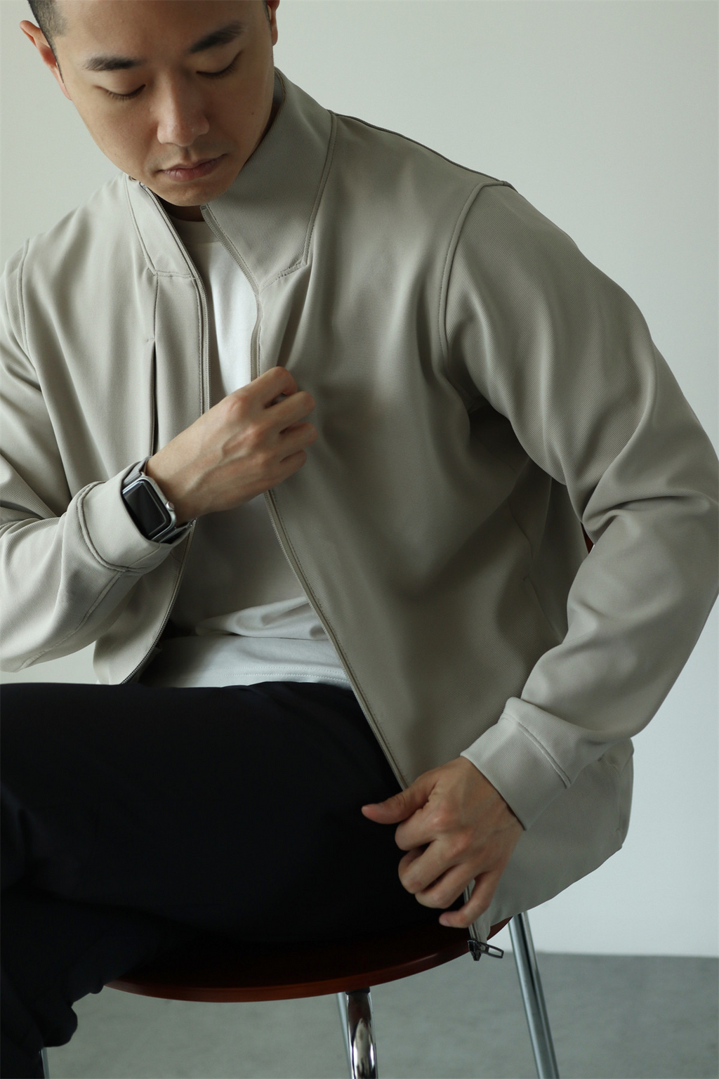 MONSEN Suitory 4-Way Stretch Stand-Collar Outerwear Jacket in Performance Blend product image