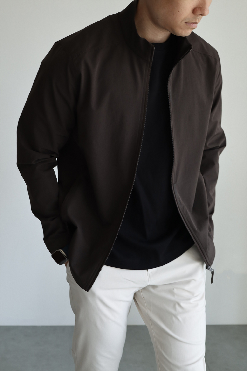 MONSEN Suitory Woven Quick-Dry 4-Way Stretch Outerwear Jacket in Denim product image