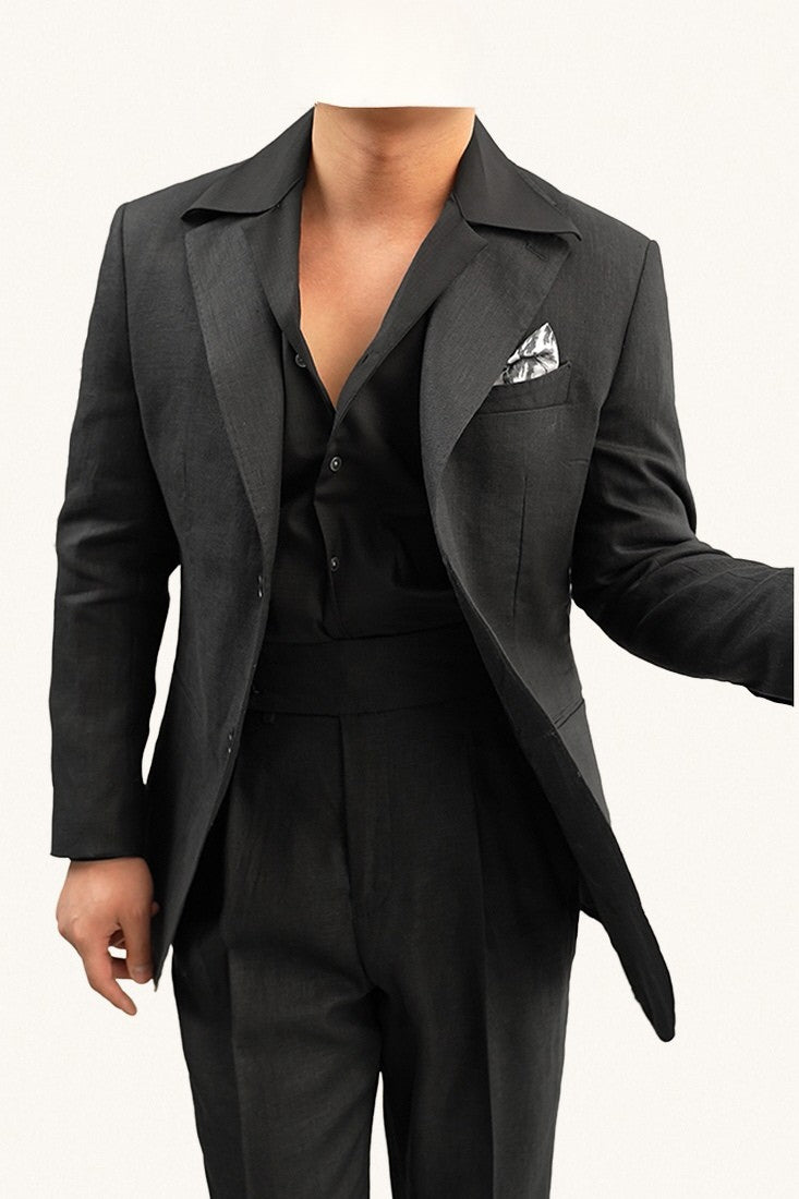MONSEN Suitory Half-Lined 100% Linen Suit product image