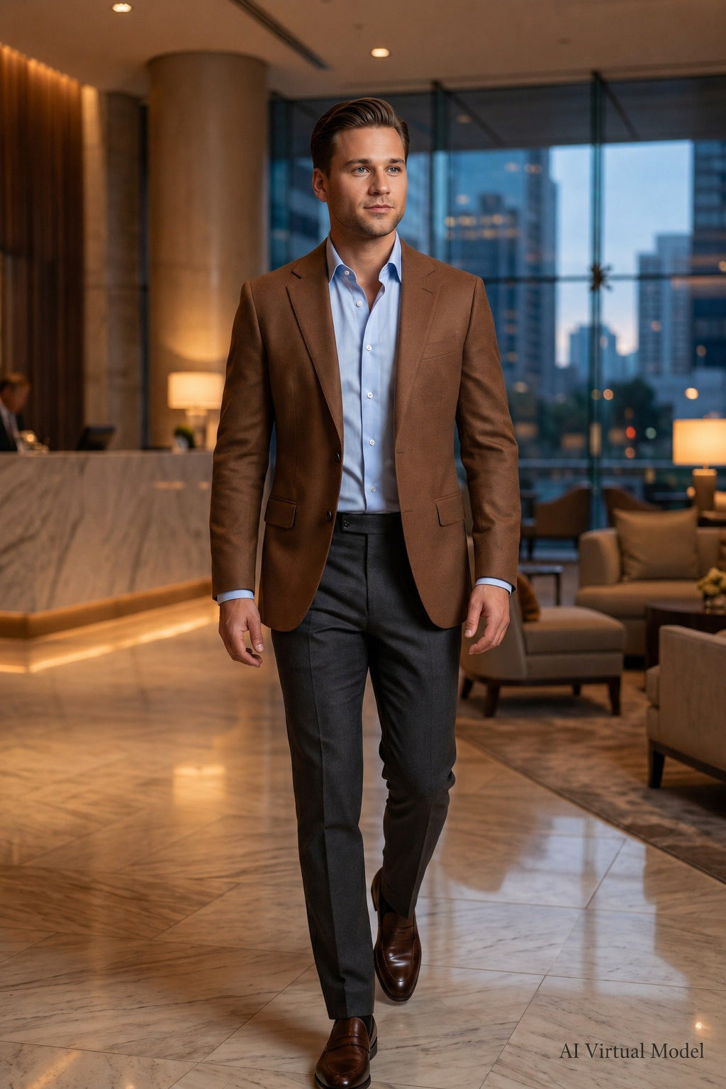 MONSEN Suitory Tencel-Linen Lightweight Blazer product image