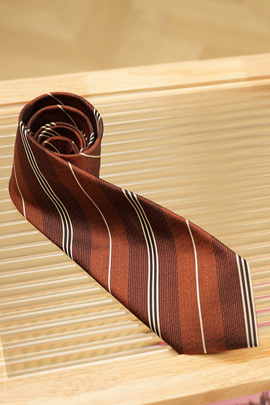 MONSEN Suitory Italian-Style Stripe Tie in Performance Blend product image