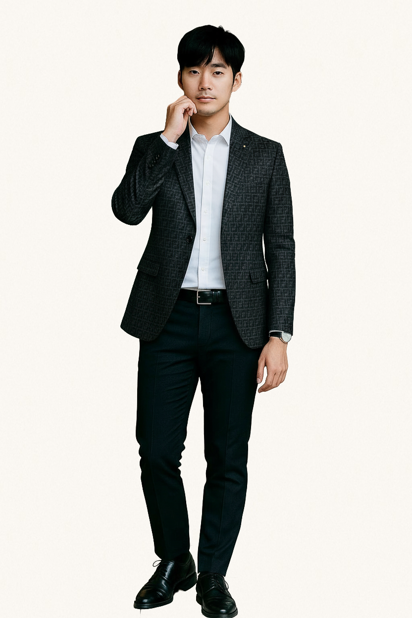 MONSEN Suitory Non-Iron Korean Style Blazer in Performance Blend product image
