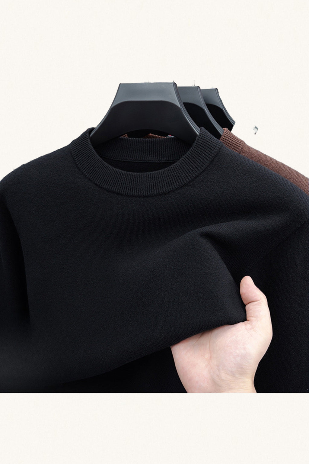 MONSEN Suitory 100% Wool Crew Sweater product image
