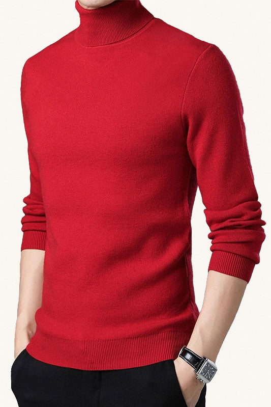 MONSEN Suitory 100% Wool Turtleneck Sweater product image