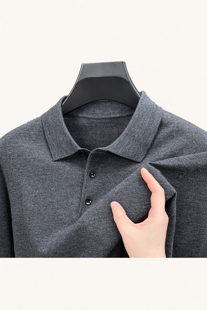 MONSEN Suitory 100% Cashmere Polo Knit product image