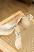 MONSEN Suitory Italian-Style Stripe Tie in Performance Blend front view