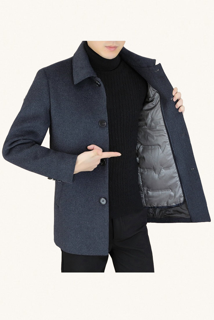 MONSEN Suitory Mid-Length Wool Coat product image