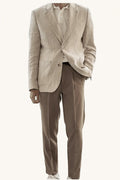 MONSEN Suitory Lightweight, Breathable Linen Blazer front view