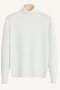 MONSEN Suitory Slim Clean Turtleneck Sweater in Denim product image