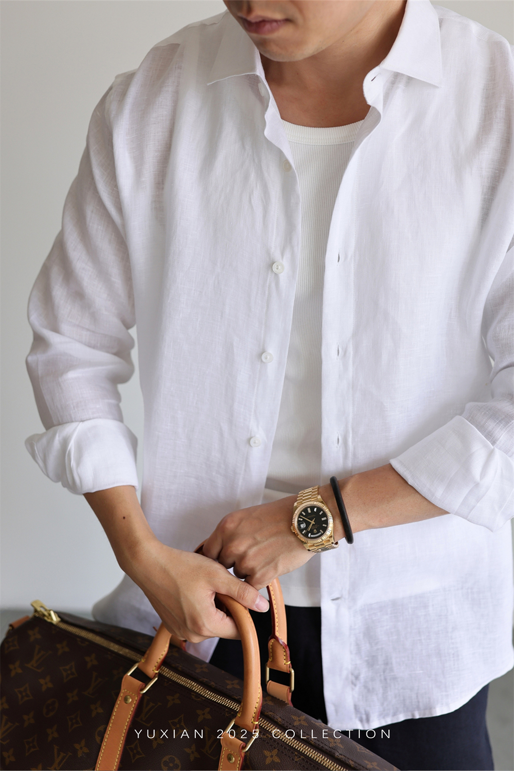 100% Linen Long-Sleeve Shirt