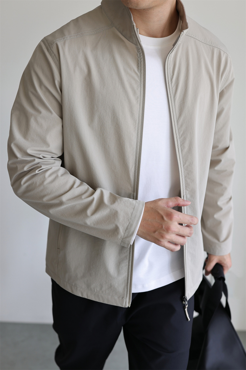 MONSEN Suitory Woven Quick-Dry 4-Way Stretch Outerwear Jacket in Denim product image