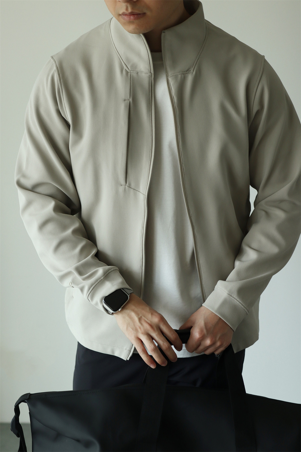 MONSEN Suitory 4-Way Stretch Stand-Collar Outerwear Jacket in Performance Blend product image