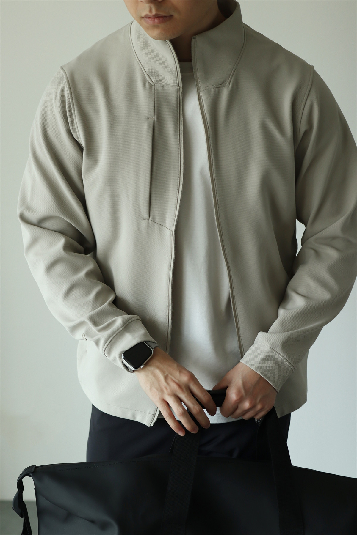 MONSEN Suitory 4-Way Stretch Stand-Collar Outerwear Jacket in Performance Blend product image