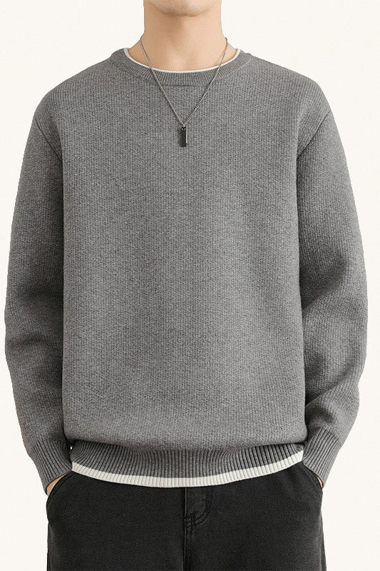 MONSEN Suitory Lightweight Wool Crewneck Sweater product image