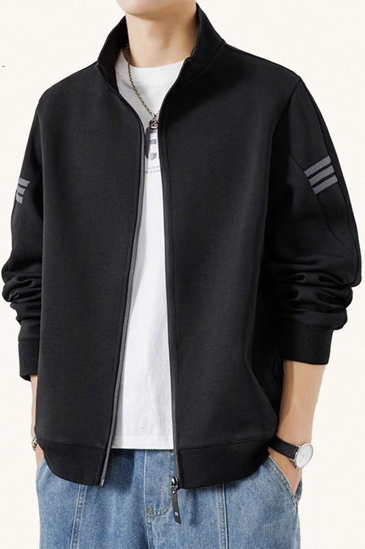 MONSEN Suitory Cardigan Sweatshirt in Performance Blend front view
