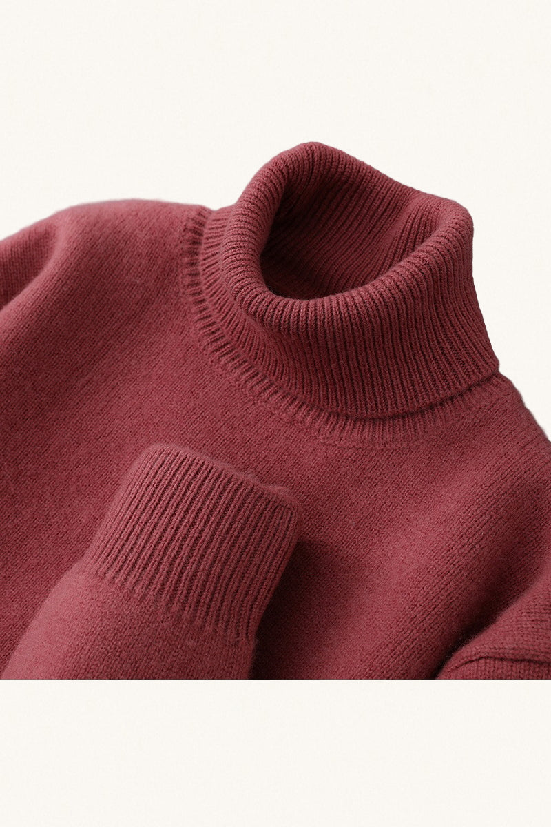 MONSEN Suitory 100% Wool Turtleneck Sweater 1 product image