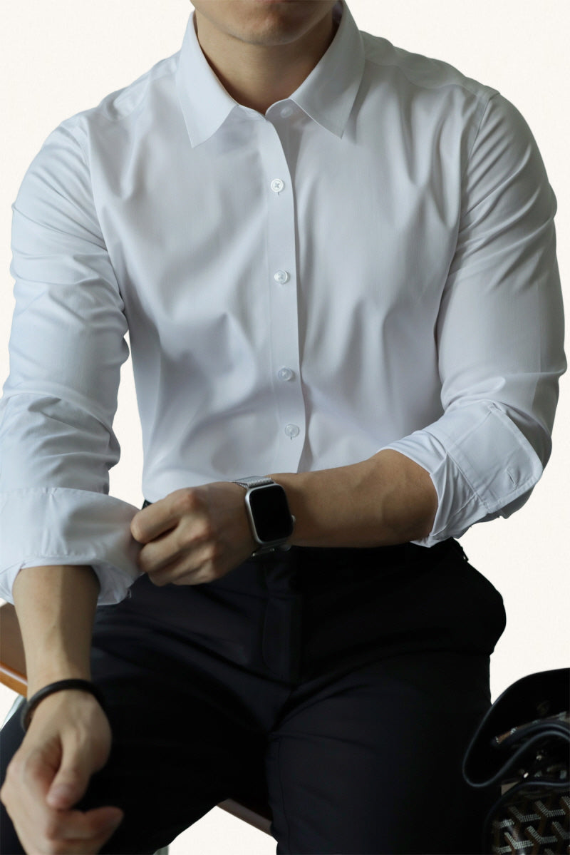 MONSEN Suitory Bamboo-Fiber Non-Iron Shirt in Bamboo Blend product image