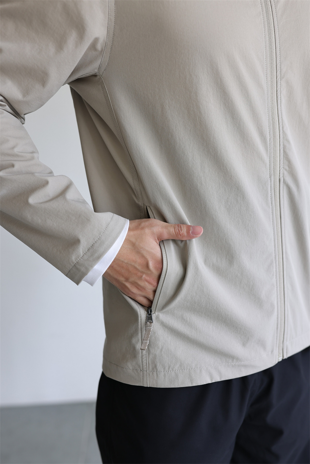 MONSEN Suitory Woven Quick-Dry 4-Way Stretch Outerwear Jacket in Denim product image
