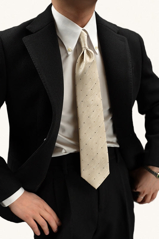 MONSEN Suitory Jacquard Striped Tie in Performance Blend product image