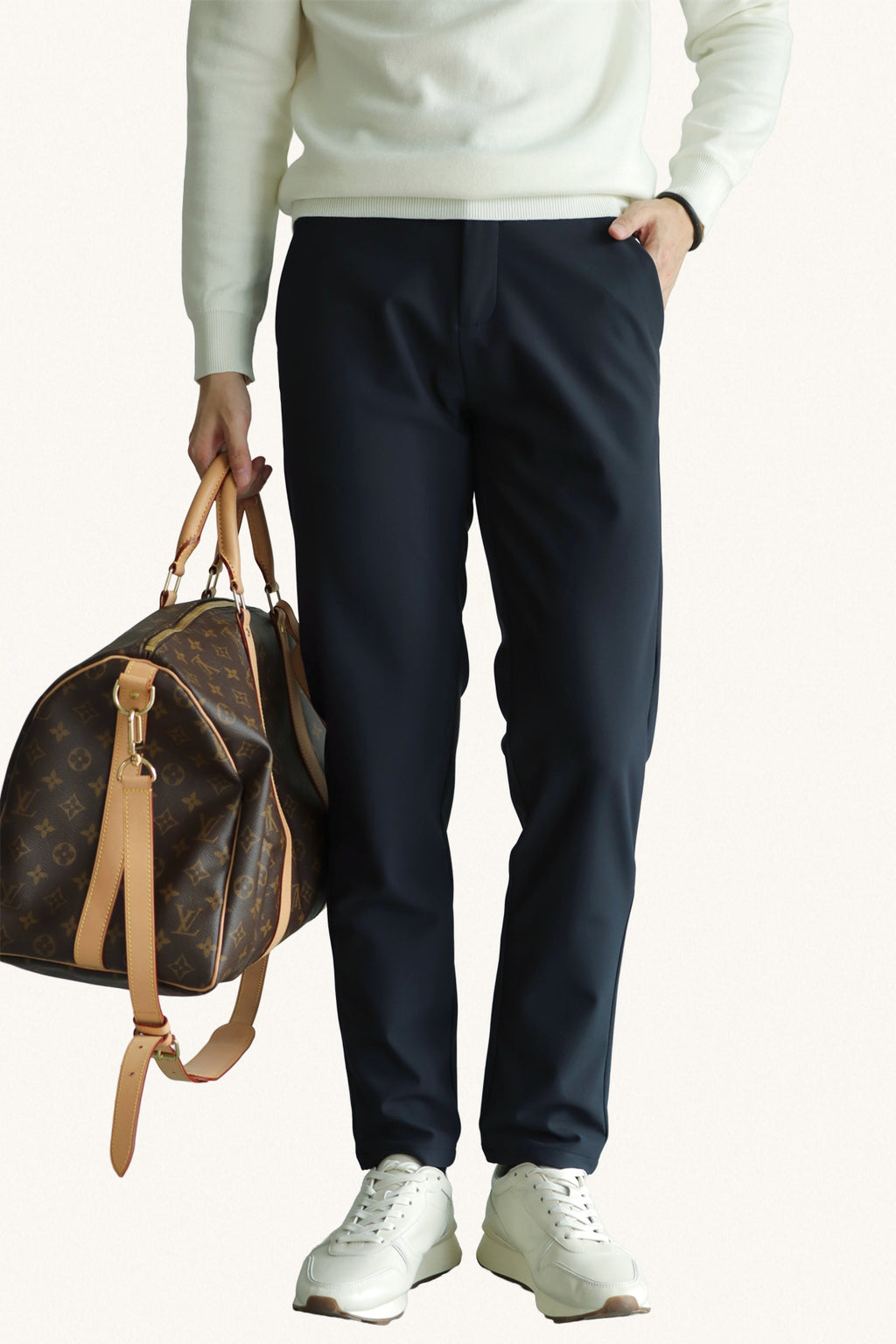 MONSEN Suitory Slim Stretch Wrinkle-Free Trousers in Performance Blend product image