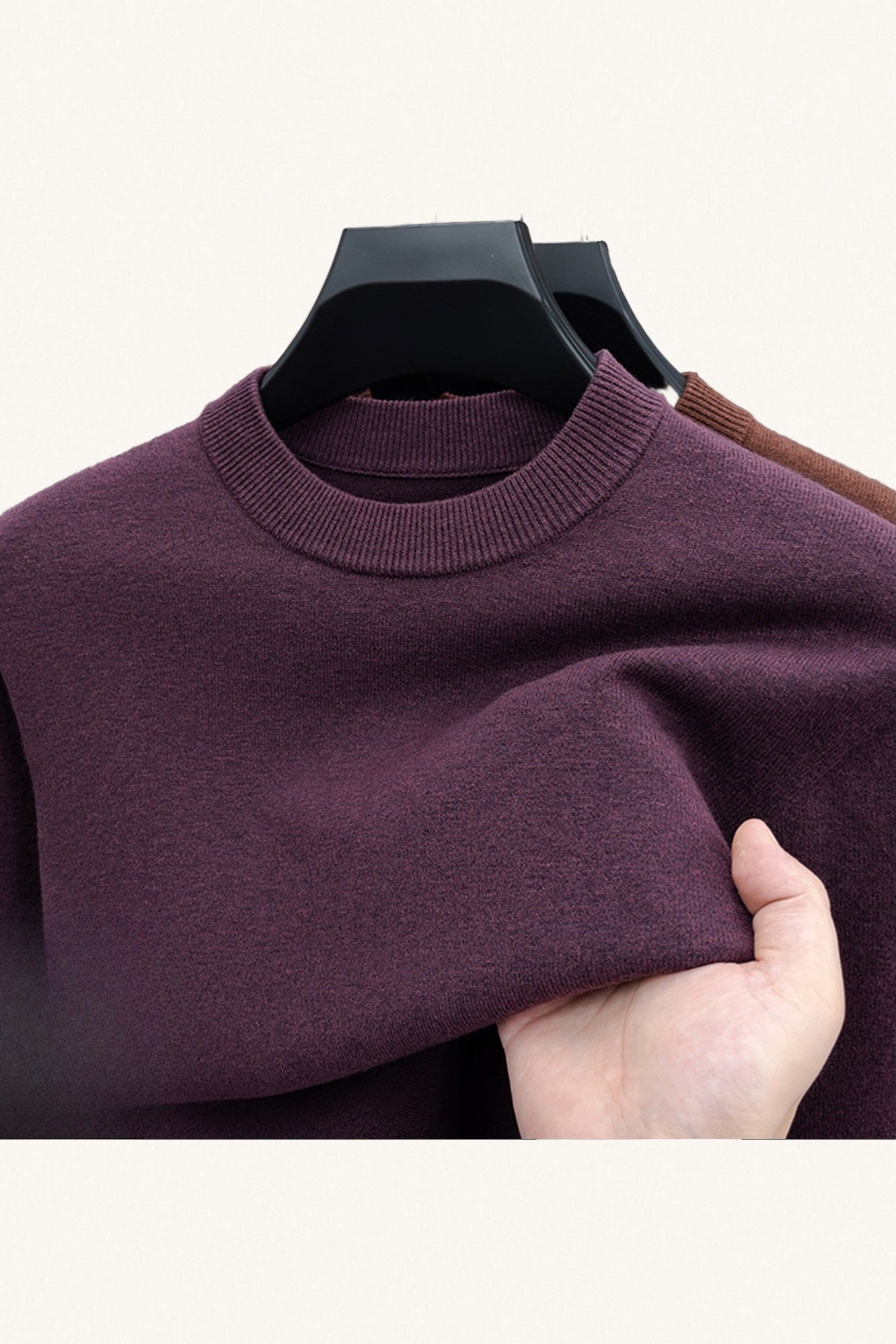 MONSEN Suitory 100% Wool Crew Sweater product image