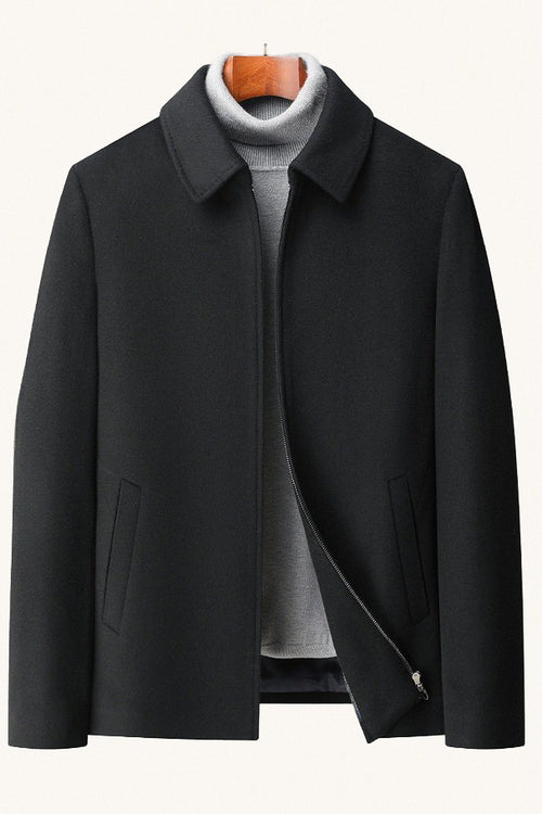MONSEN Suitory 100% Wool Double-Faced Short Coat product image