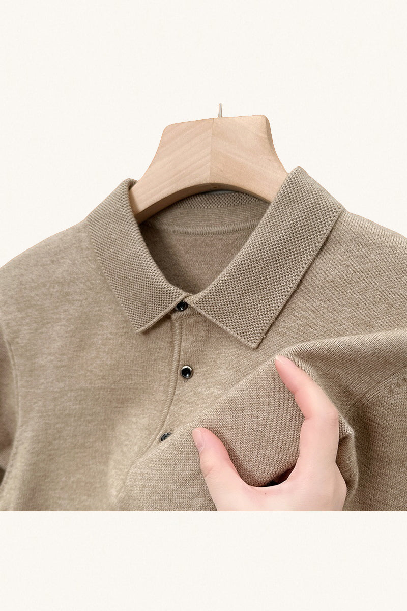 MONSEN Suitory AW Solid Polo Knit in Performance Blend product image