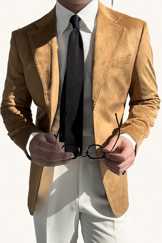 MONSEN Suitory Suede-Touch Blazer product image