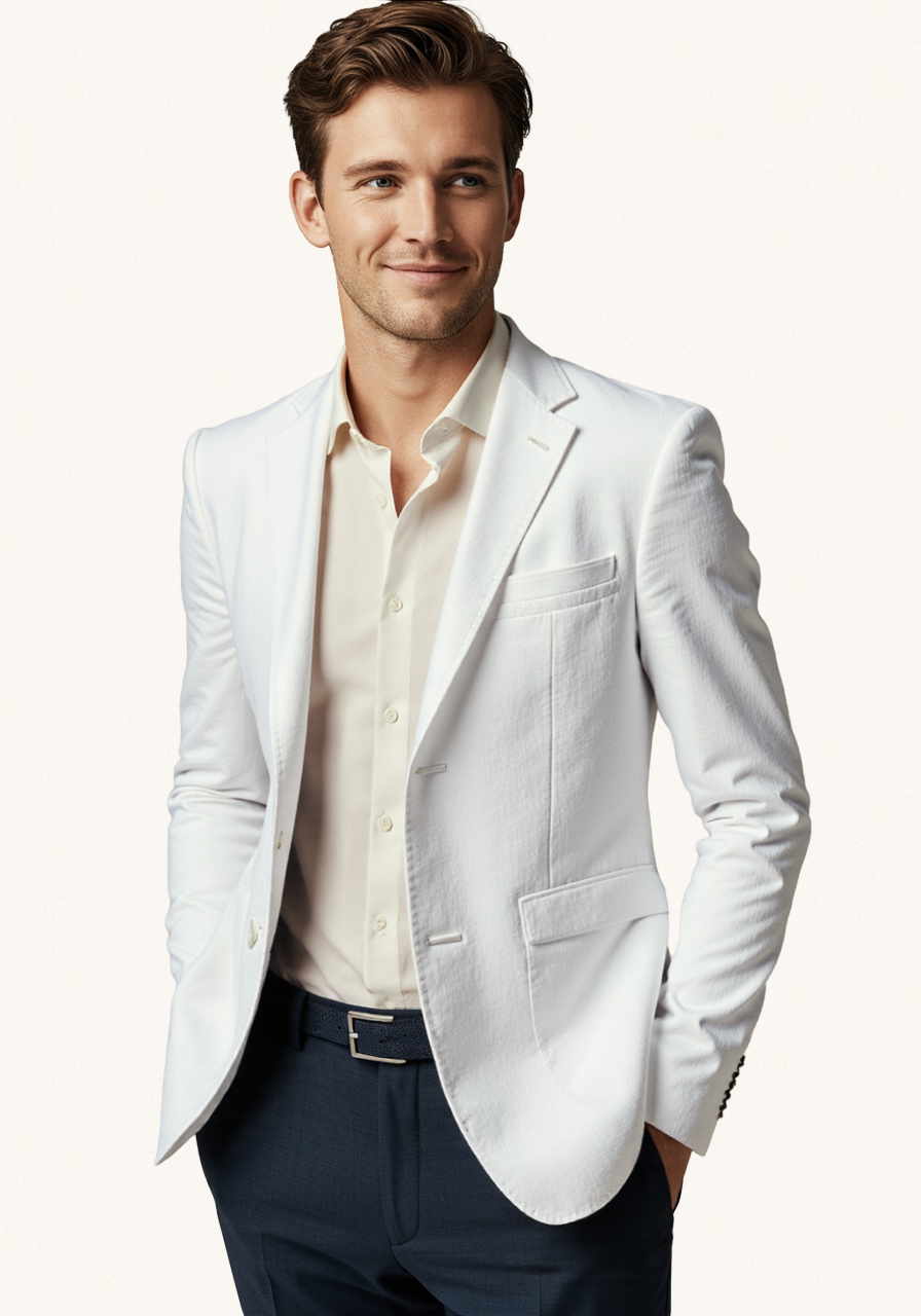 MONSEN Suitory Lightweight Ice-Silk Sun-Care Blazer in Silk Blend product image