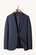 MONSEN Suitory Ice-Silk Waffle Lightweight Blazer in Silk Blend front view