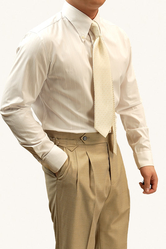 MONSEN Suitory Bamboo-Blend Non-Iron Shirt in Bamboo Blend front view