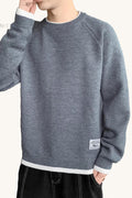 MONSEN Suitory Fleece-Lined Contrast Knit AW25 front view