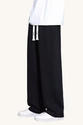 MONSEN Suitory Fleece-Lined Straight Pants front view