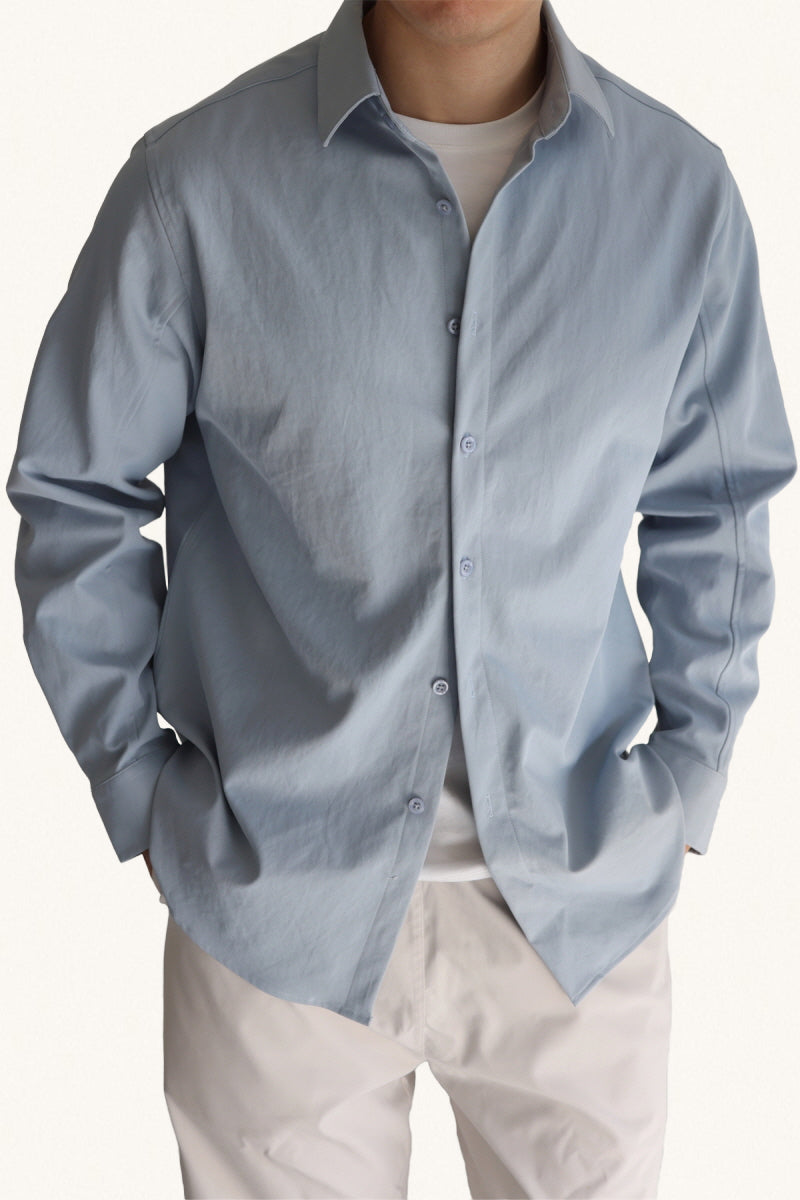 MONSEN Suitory Easy-Care Cotton-Feel Shirt front view