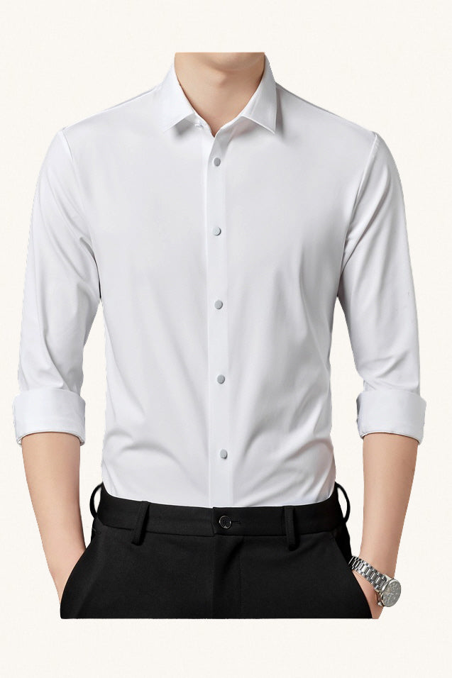 MONSEN Suitory High-Stretch Non-Iron Shirt front view