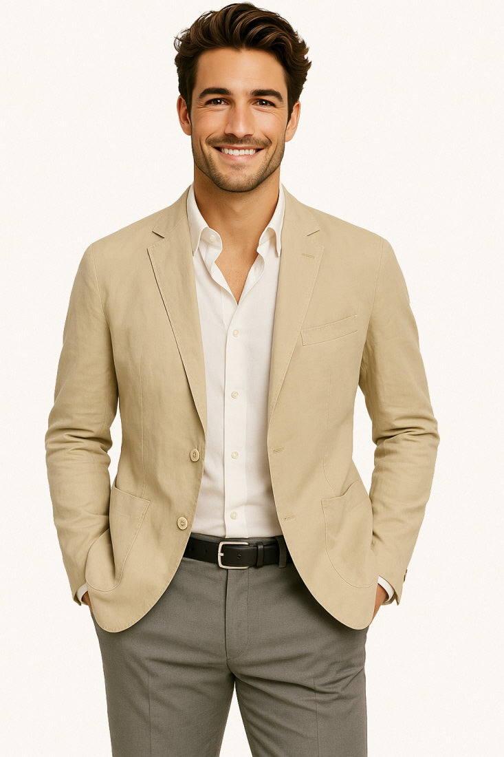 MONSEN Suitory Light Cotton Single Blazer product image