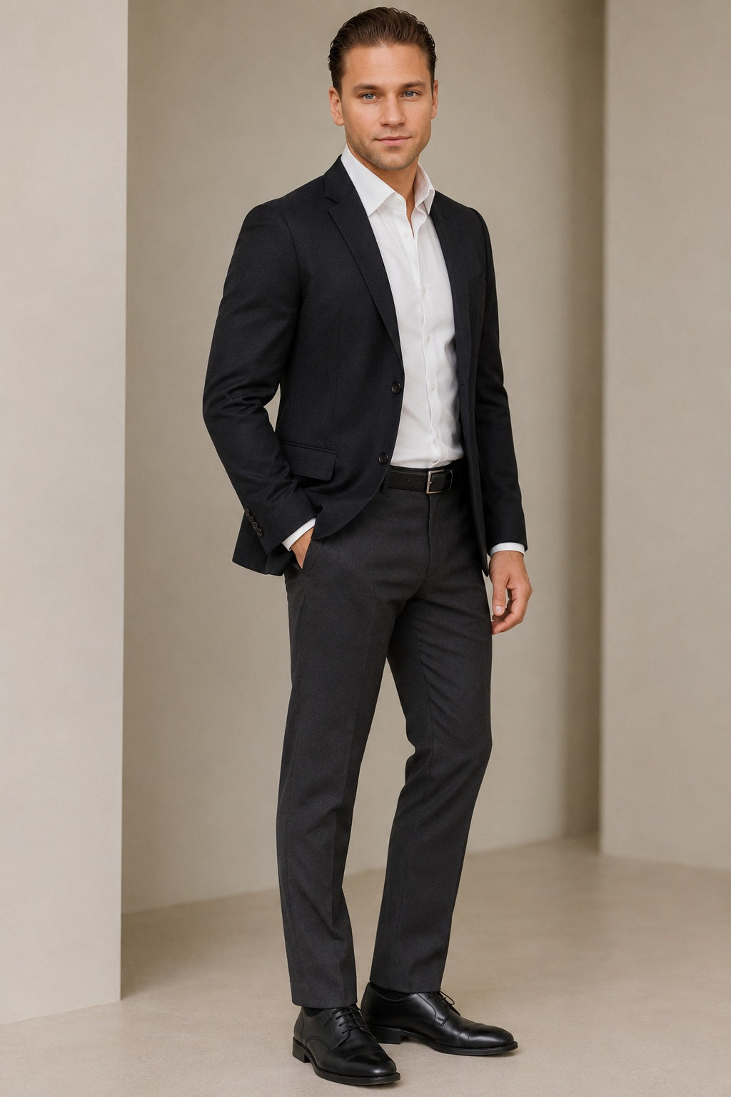 Old-Money Inspired Wool Blazer