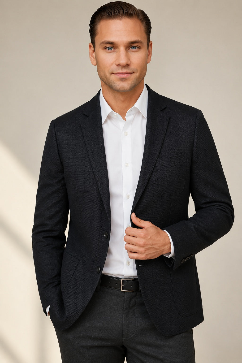 Old-Money Inspired Wool Blazer