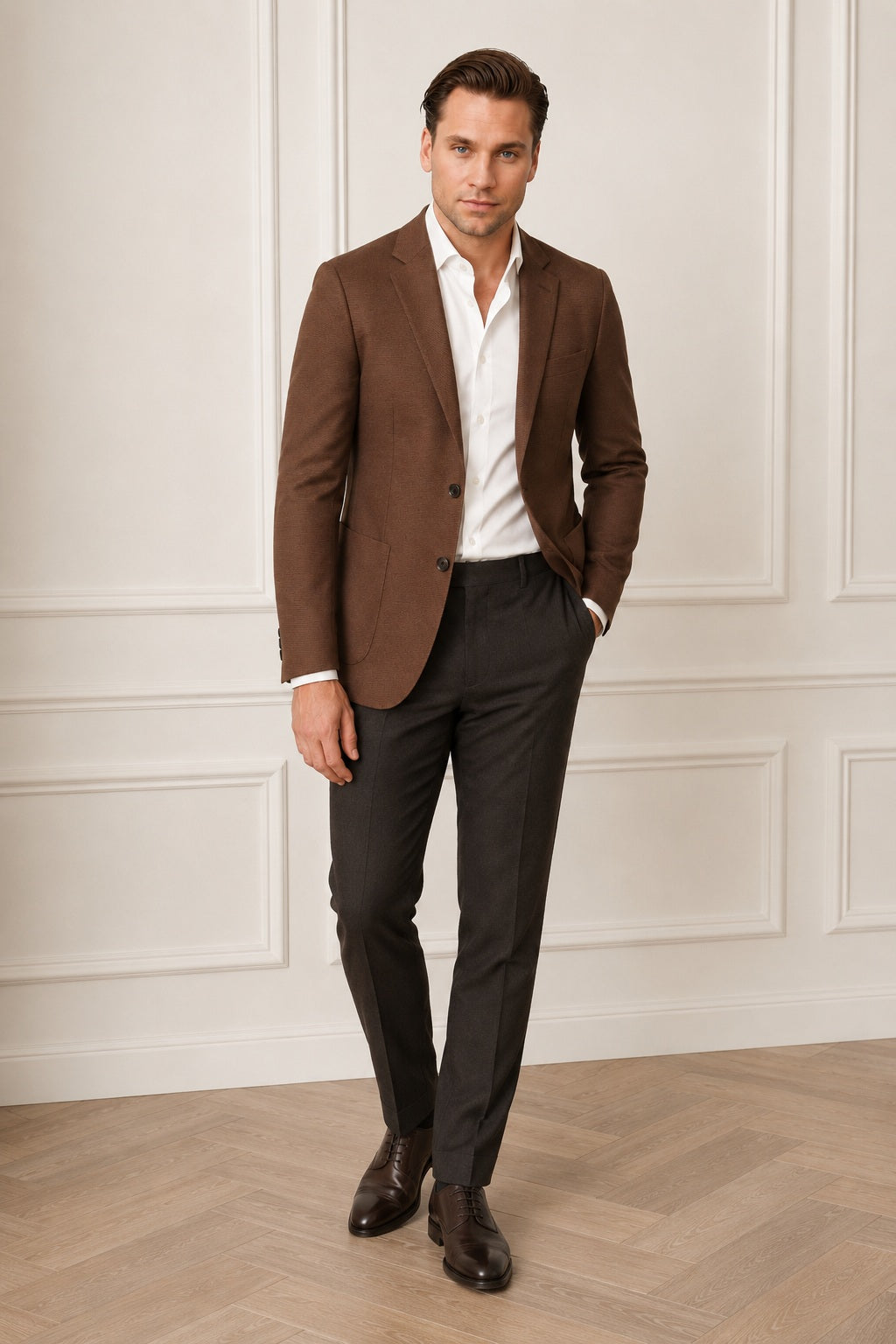 Old-Money Inspired Wool Blazer