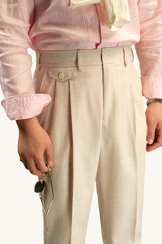 MONSEN Suitory Wrinkle-Resistant Straight Trousers in Performance Blend product image