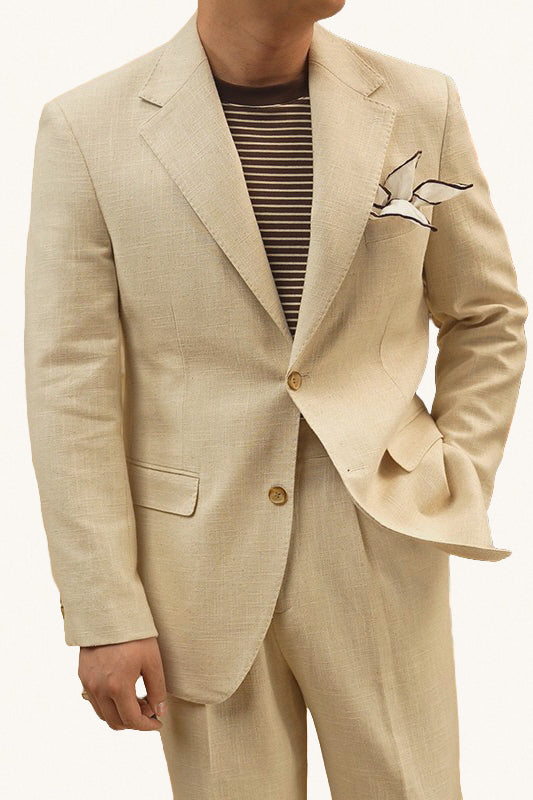 MONSEN Suitory Linen Half-Lined Single-Breasted suit1 product image