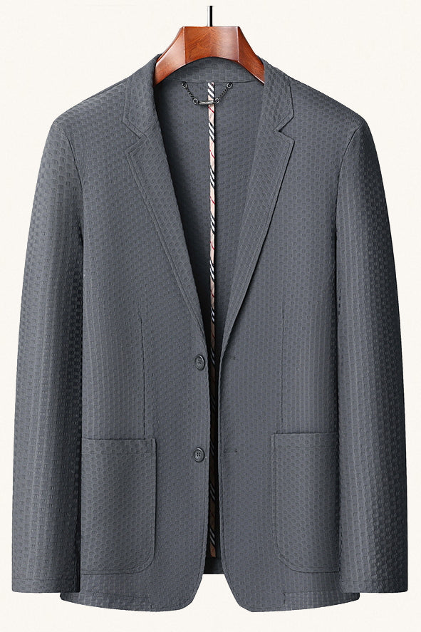 MONSEN Suitory Summer Seersucker Stretch Blazer in Cotton product image