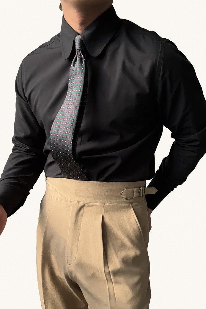 MONSEN Suitory Vintage Rounded-Collar Dress Shirt in Bamboo Blend product image
