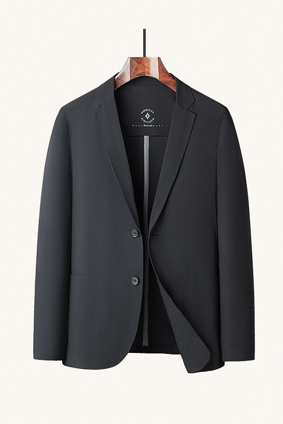 MONSEN Suitory Ice-Silk Waffle Lightweight Blazer in Silk Blend product image