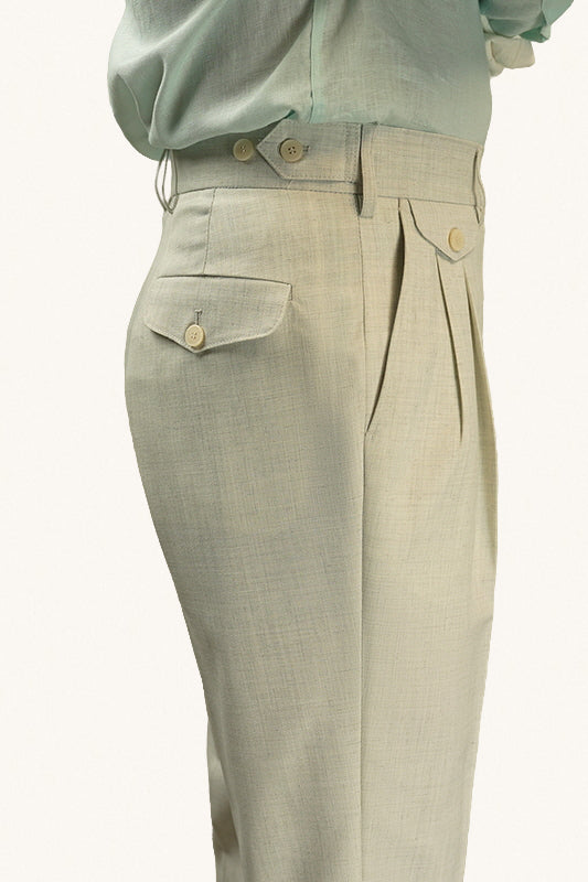 MONSEN Suitory Wrinkle-Resistant Straight Trousers in Performance Blend product image