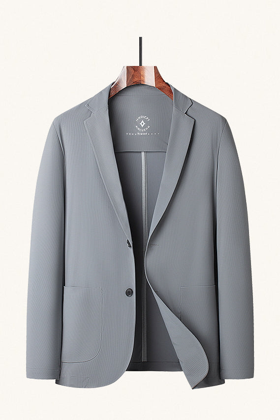 MONSEN Suitory Ice-Silk Waffle Lightweight Blazer in Silk Blend product image