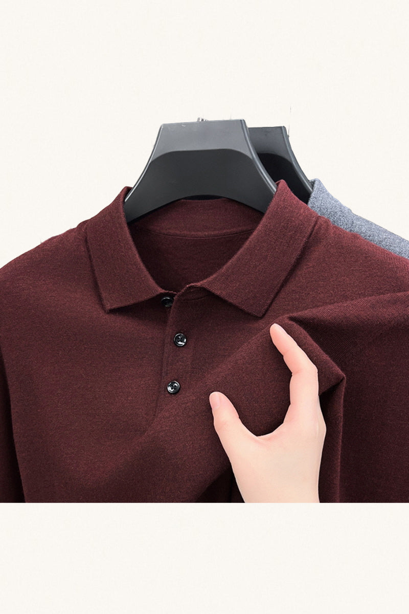 MONSEN Suitory 100% Cashmere Polo Knit product image